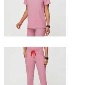 FIGS scrubs NEW chalk pink Sz Large NWT
